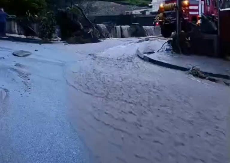 Resultado da chuva forte sentida esta quinta feira em Portalegre.
