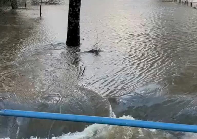 Resultado da chuva forte sentida esta quinta-feira na Escola Superior Agrária de