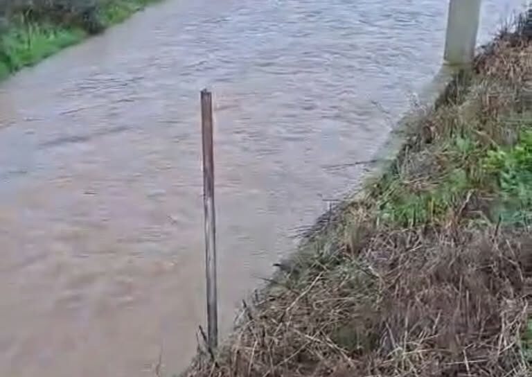 Resultado da chuva forte sentida esta quinta-feira na freguesia de Toulões