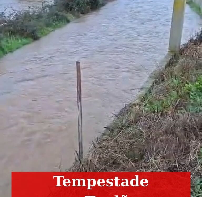 Resultado da chuva forte sentida esta quinta-feira na freguesia de Toulões, Idan