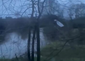 Resultado da chuva forte sentida esta quinta-feira na zona do Aeródromo Municipa