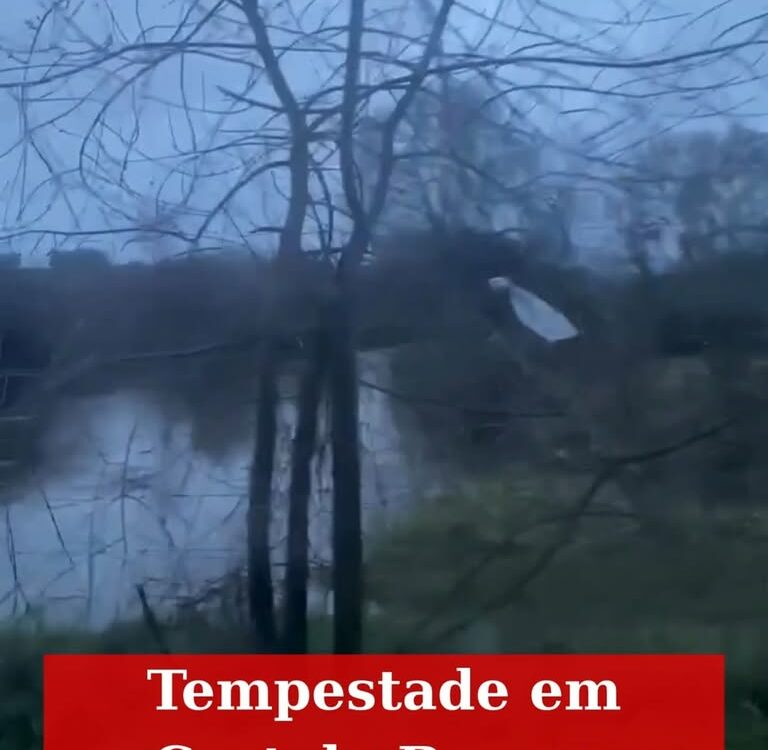 Resultado da chuva forte sentida esta quinta-feira na zona do Aeródromo Municipa