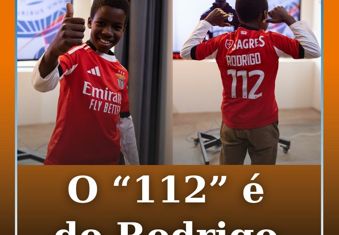 Rodrigo, o “pequeno herói” que salvou a mãe, visita o Estádio da Luz