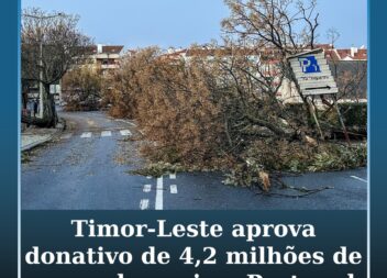 Timor-Leste aprova donativo de 4,2 milhões de euros de apoio a Portugal