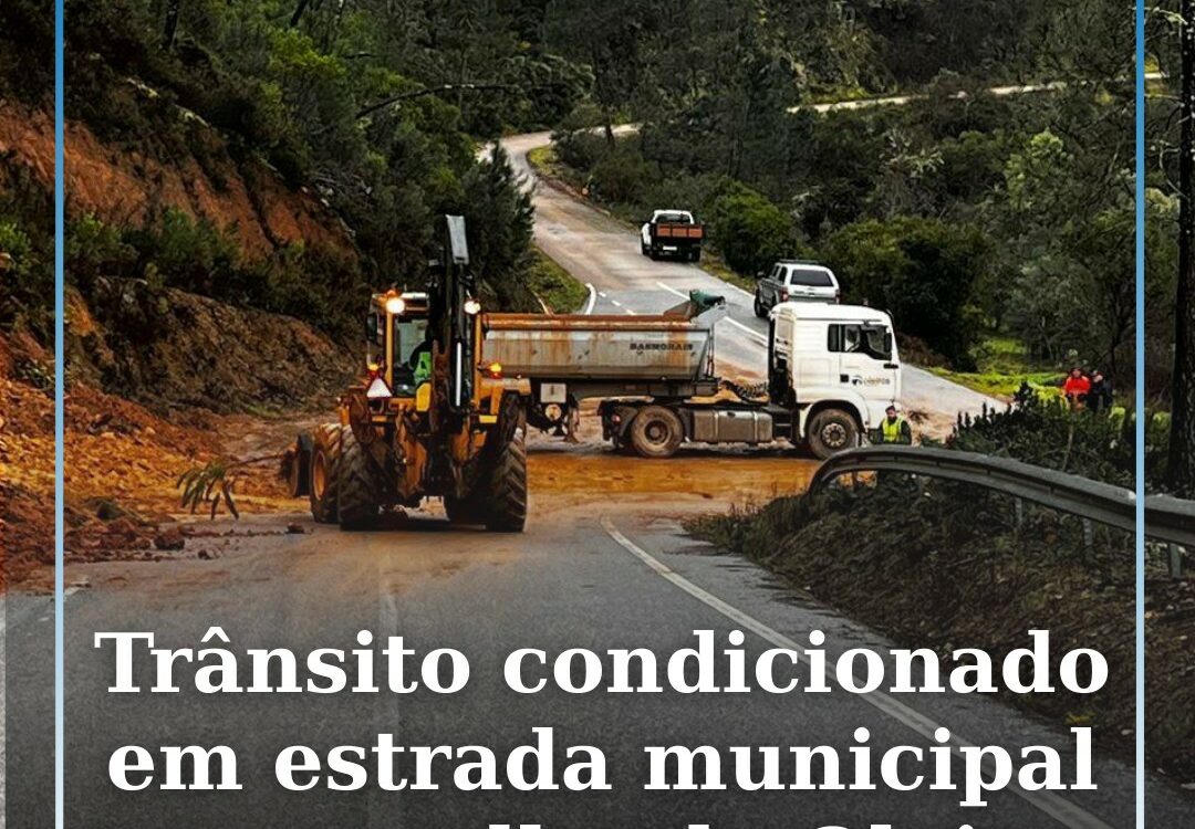 Trânsito condicionado em estrada municipal no concelho de Oleiros