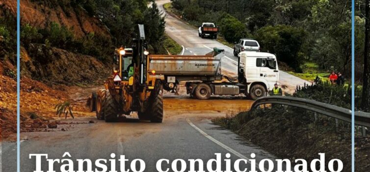 Trânsito condicionado em estrada municipal no concelho de Oleiros