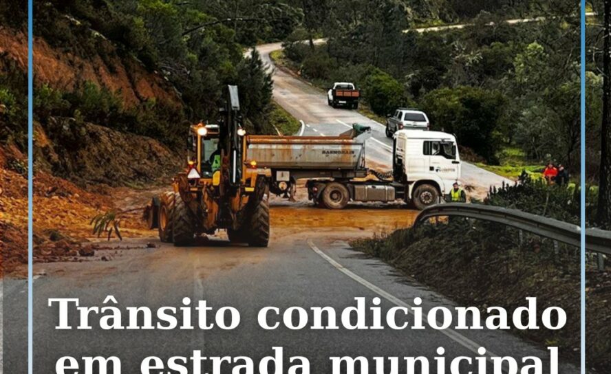 Trânsito condicionado em estrada municipal no concelho de Oleiros