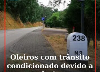 Trânsito cortado em Oleiros devido a trabalhos de segurança