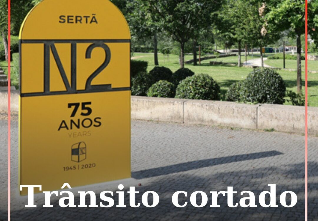 Trânsito cortado na EN2 desde a Barragem do Cabril até Pedrógão Pequeno