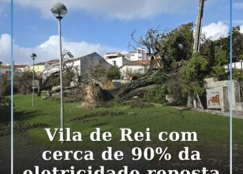 Vila de Rei com mais de 90% da eletricidade reposta após tempestade Kristin