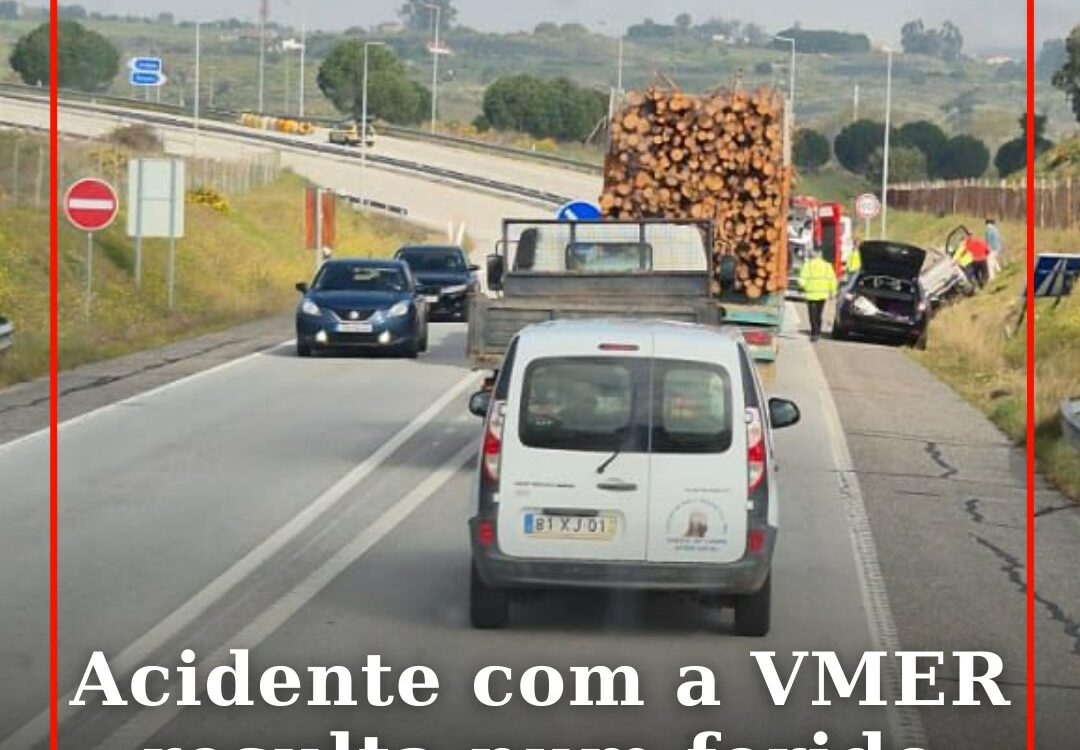 Acidente com a VMER resulta num ferido