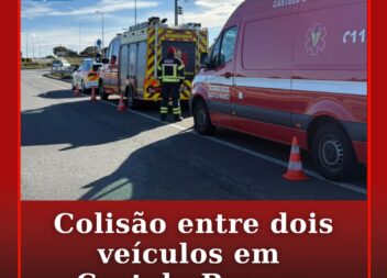 Acidente entre dois veículos em Castelo Branco