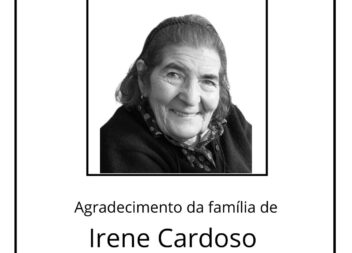 Agradecimento da família de Irene da Conceição Cardoso