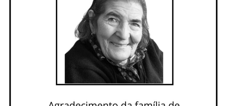 Agradecimento da família de Irene da Conceição Cardoso