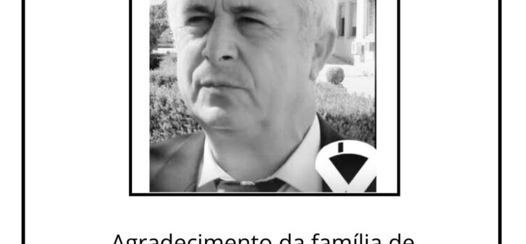 Agradecimento da família do Prof. João Pedro Várzea