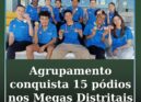 Agrupamento conquista 15 pódios nos Megas Distritais