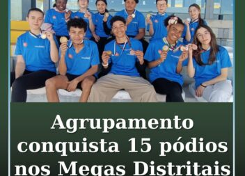 Agrupamento conquista 15 pódios nos Megas Distritais