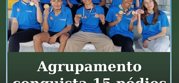 Agrupamento conquista 15 pódios nos Megas Distritais