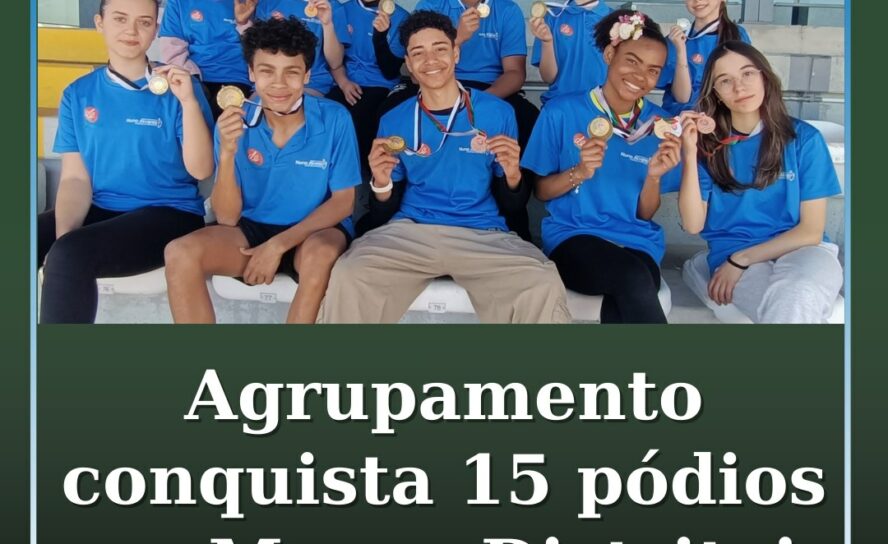 Agrupamento conquista 15 pódios nos Megas Distritais