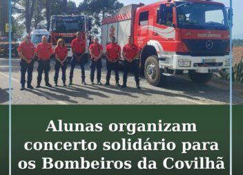 Alunas da EPABI organizam concerto solidário a favor dos Bombeiros da Covilhã.
