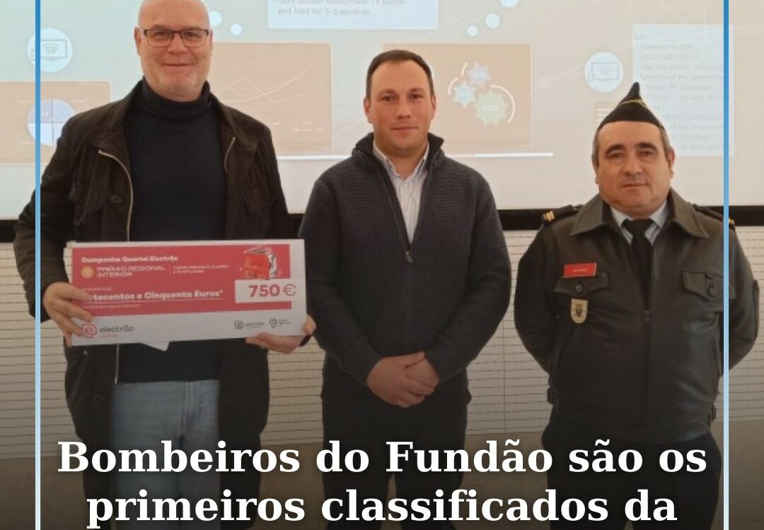 Bombeiros Voluntários do Fundão são os primeiros classificados da região no Quar