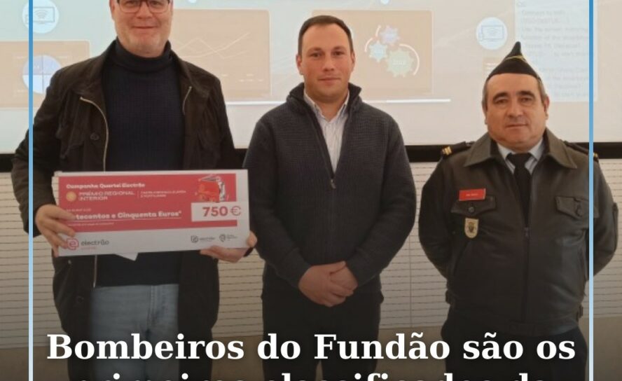 Bombeiros Voluntários do Fundão são os primeiros classificados da região no Quar