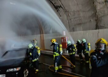Bombeiros do Fundão em formação de intervenção em túneis