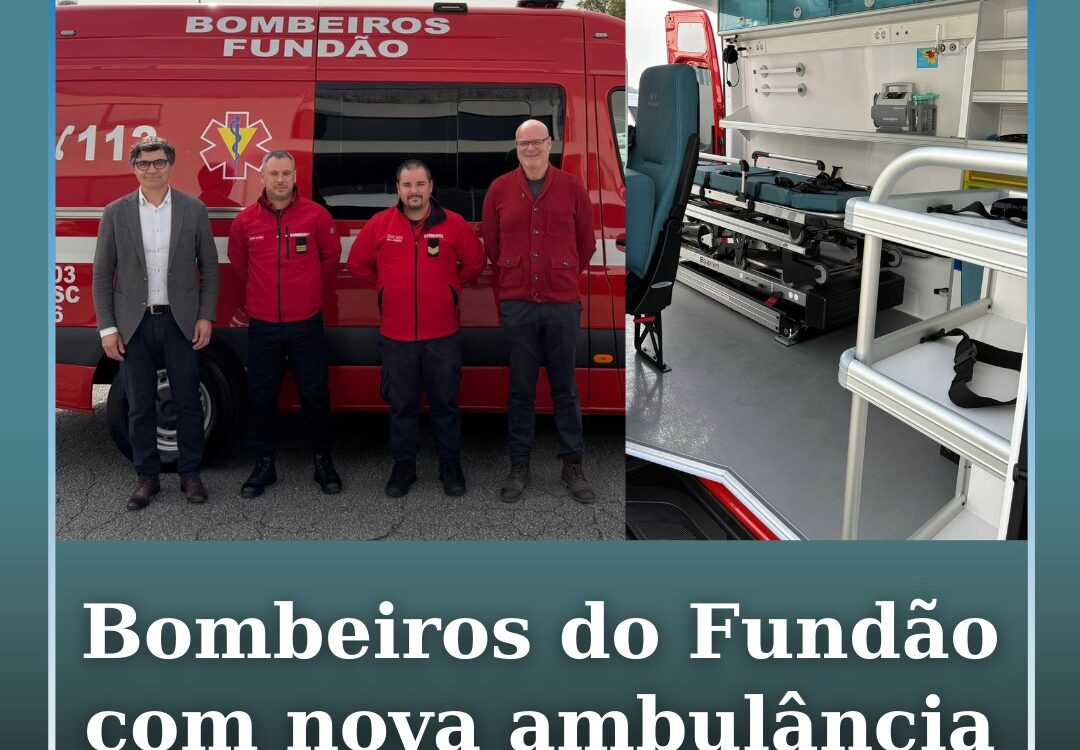 Bombeiros do Fundão recebem nova ambulância