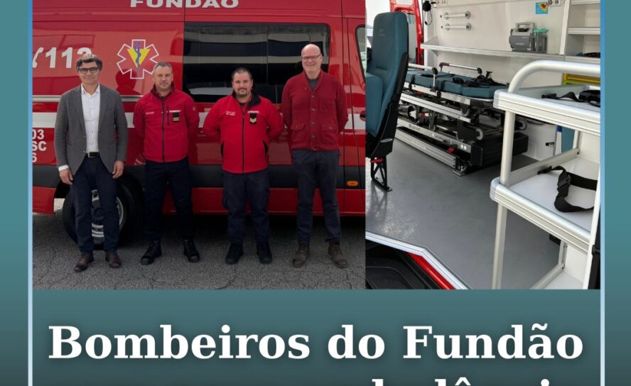 Bombeiros do Fundão recebem nova ambulância