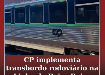 CP implementa transbordo rodoviário de substituição na Linha da Beira Baixa
