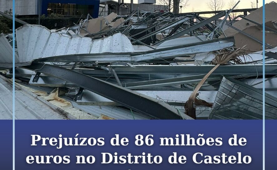 Distrito de Castelo Branco regista prejuízos de mais de 80 milhões de euros após