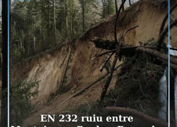 EN 232 ruiu entre Manteigas e Penhas Douradas