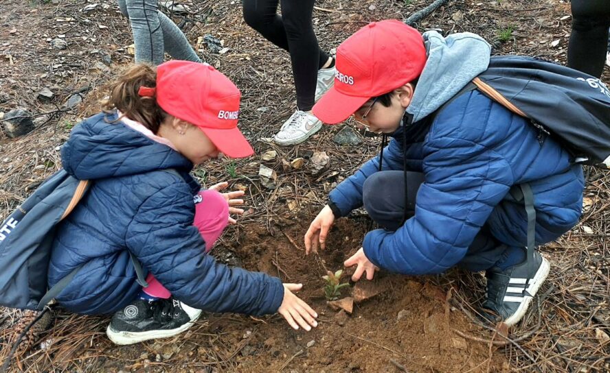 Escola de Infantes e Cadetes junta-se à ACRD Val d'Urso na plantação de árvores