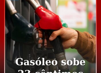 Gasóleo sobe 23 cêntimos
