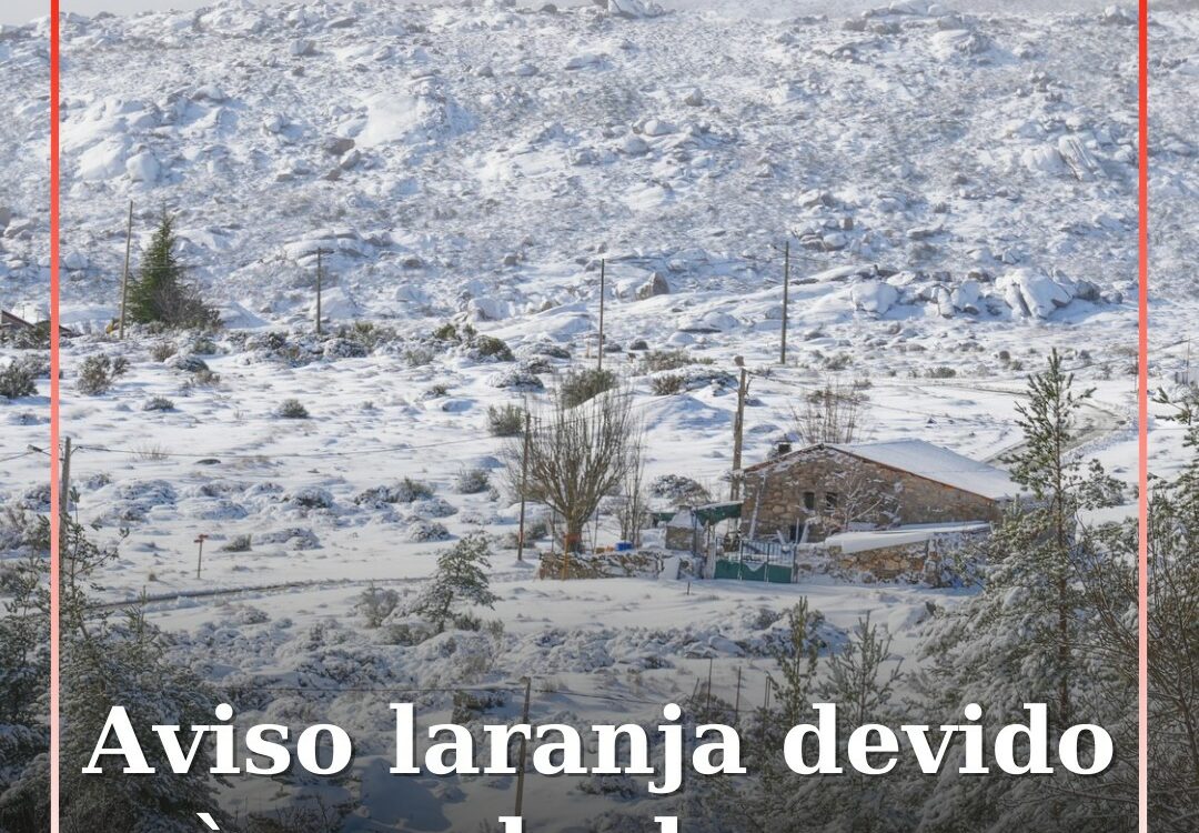 IPMA emite aviso laranja devido a queda de neve
