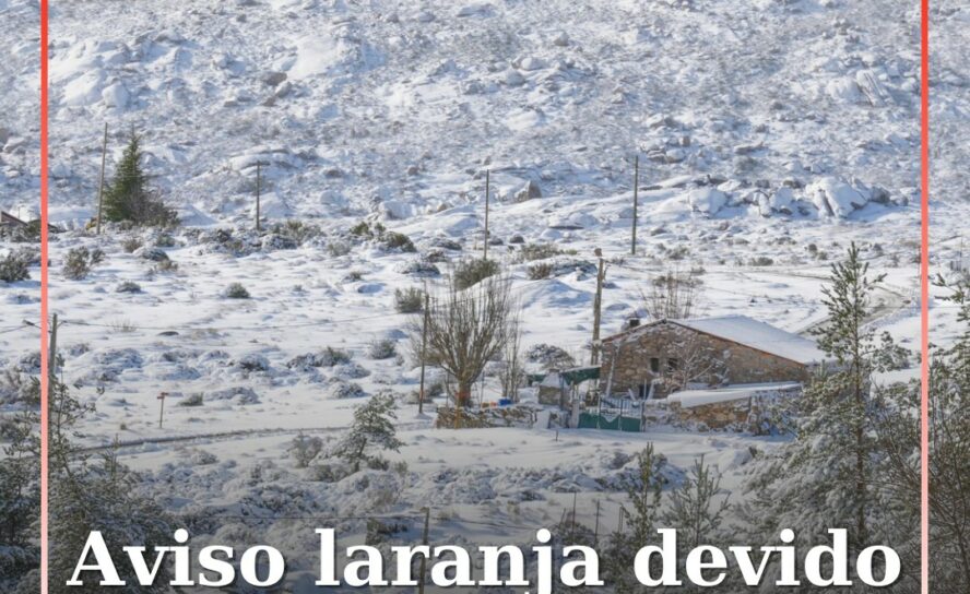 IPMA emite aviso laranja devido a queda de neve