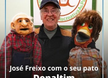 José Freixo que com o seu pato Donaltim deliciou milhares de pessoas