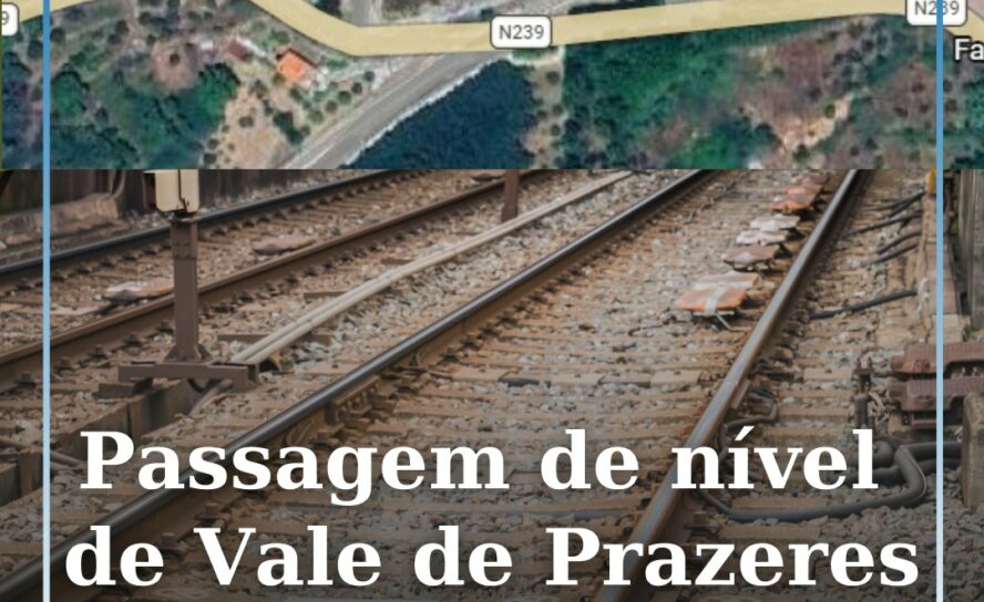 Passagem de nível de Vale de Prazeres encerrada na madrugada de dia 5 de março