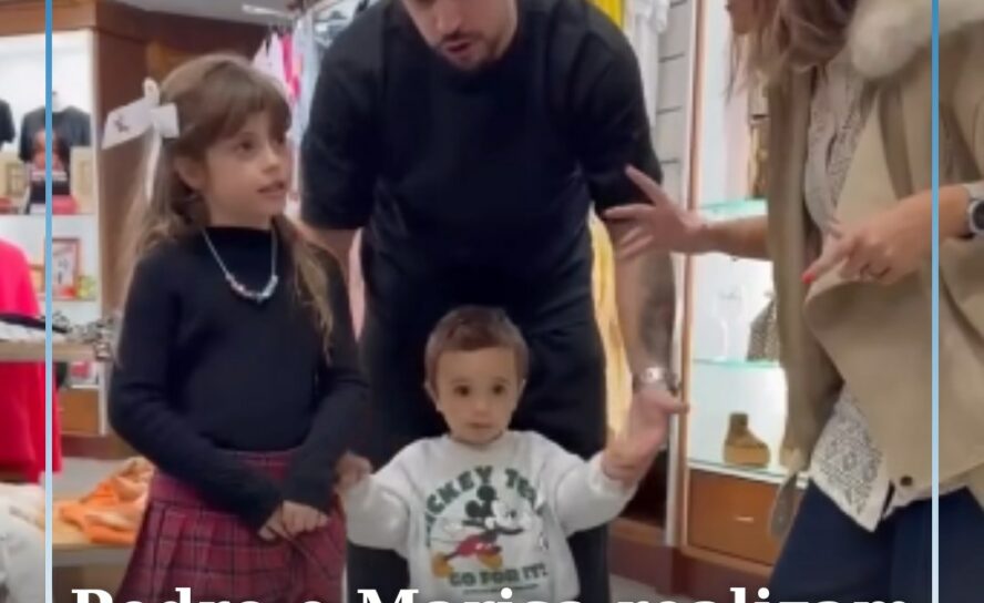 Pedro e Marisa surpreendem filhos com viagem à Disney