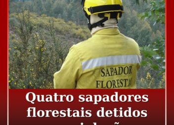 Quatro sapadores florestais detidos por violação