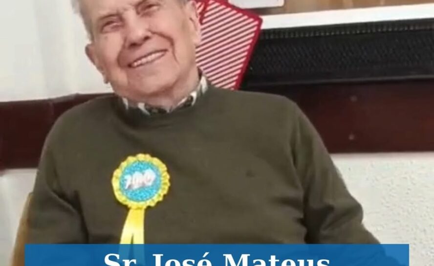 Sr. Jos\u00e9 Mateus celebra 100 anos\n\nJos\u00e9 Mateus