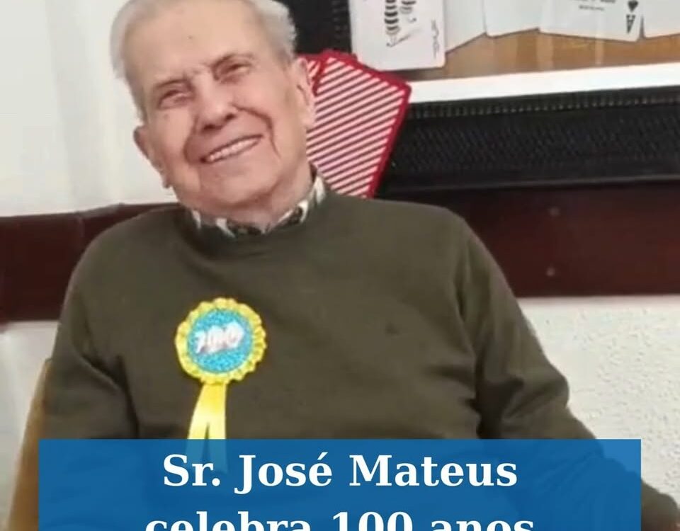 Sr. Jos\u00e9 Mateus celebra 100 anos\n\nJos\u00e9 Mateus, residente na ERPI Cen