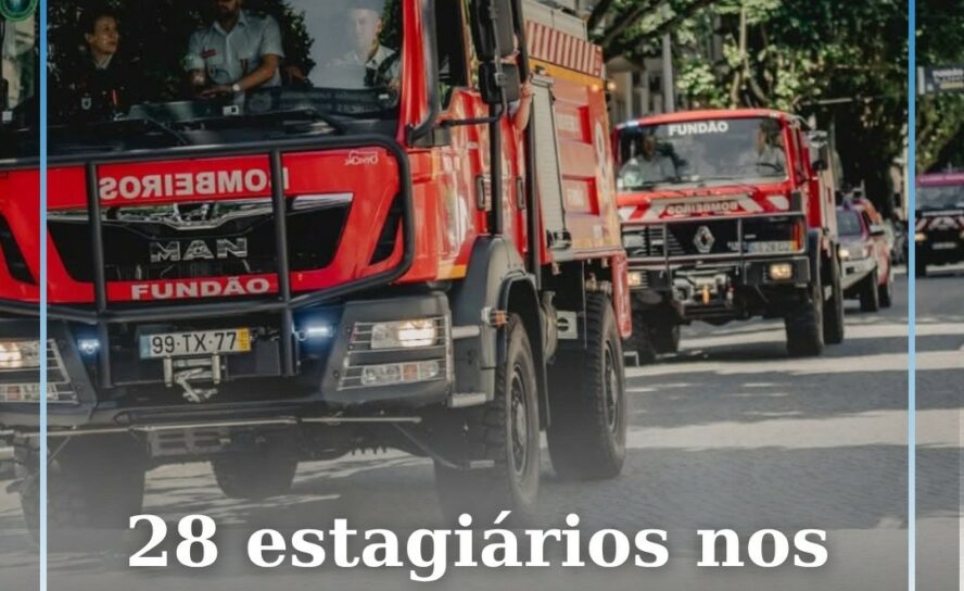 28 novos estagiários iniciam formação nos Bombeiros Voluntários do Fundão