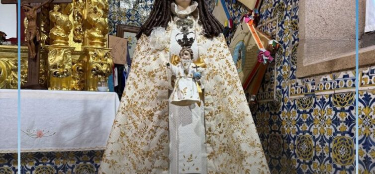 A Confraria de Nossa Senhora do Almortão anunciou a divulgação do manto para o a