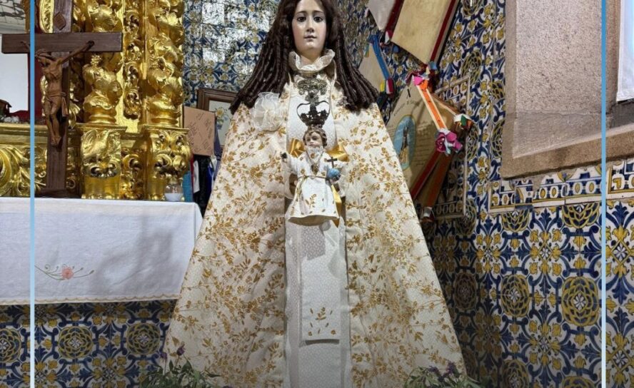 A Confraria de Nossa Senhora do Almortão anunciou a divulgação do manto para o a