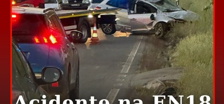 Acidente na Estrada Nacional 18 faz um ferido
