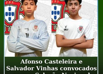 Afonso Casteleira e Salvador Vinhas convocados para a Seleção Nacional