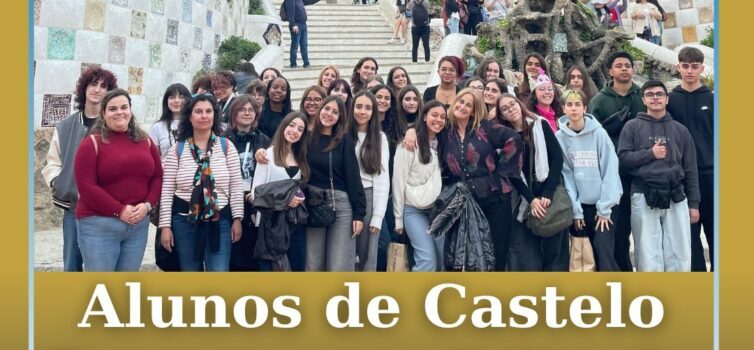 Alunos do Agrupamento Amato Lusitano em visita de estudo a Barcelona