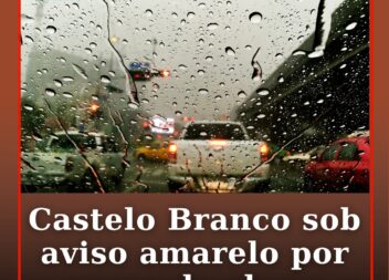 Castelo Branco sob aviso amarelo por causa da chuva