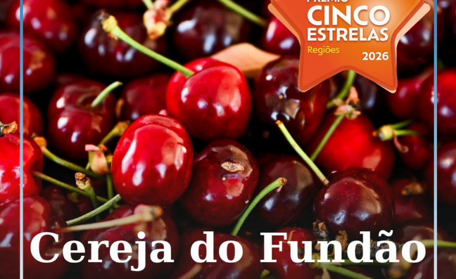 Cereja distinguida com Cinco Estrelas